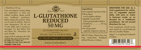 SOLGAR - L-Methionine 500mg – 30 Vegetable Capsules | One Life Health