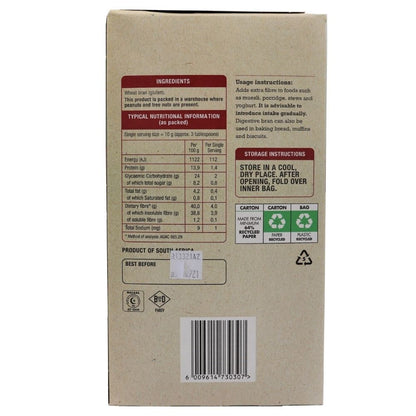 HEALTH CONNECTION WHOLEFOODS - Digestive Bran - 500g | One Life Health