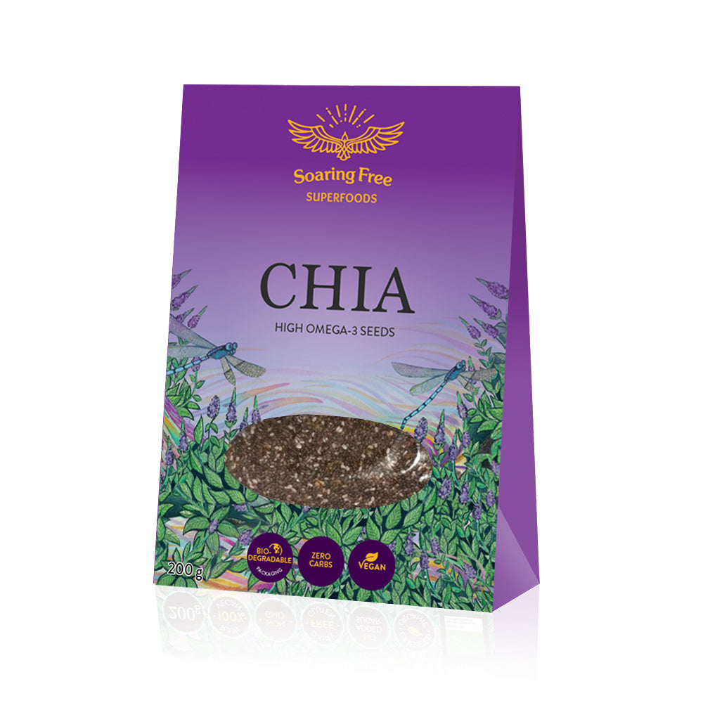 SOARING FREE SUPERFOODS - Chia Seeds 200g | One Life Health