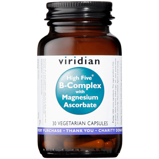 HIGH FIVE - B-Complex with Magnesium Ascorbate - 30 Veg Capsules | One Life Health