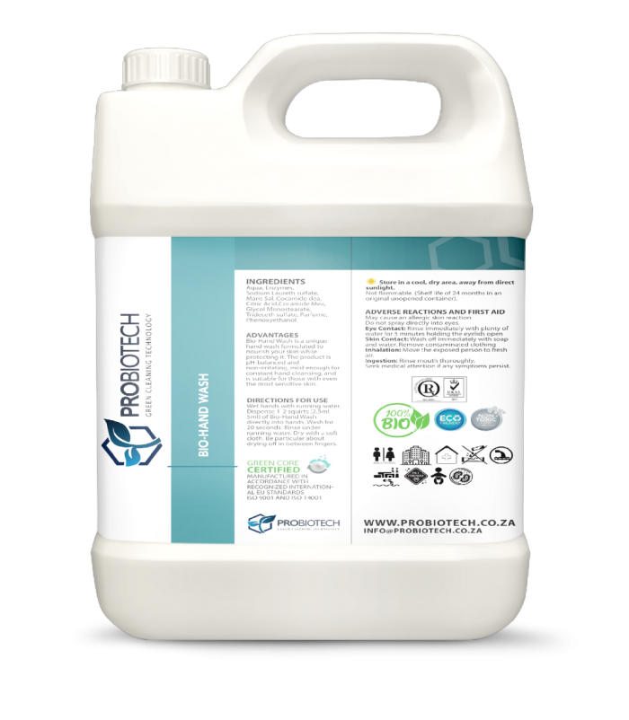 PROBIOTECH GREEN CLEANING TECHNOLOGY - Bio-Hand Wash 5L | One Life Health