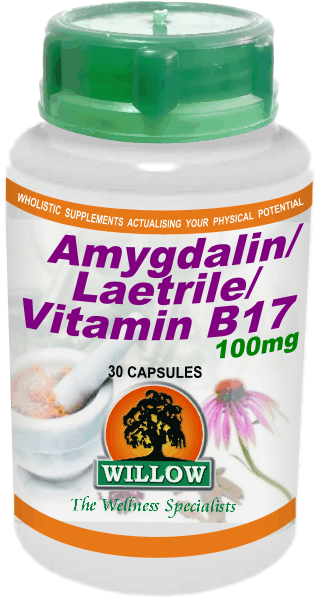 WILLOW - Amygdalin - Laetrile - Vitamin B17 100mg - 30 Capsules | One Life Health