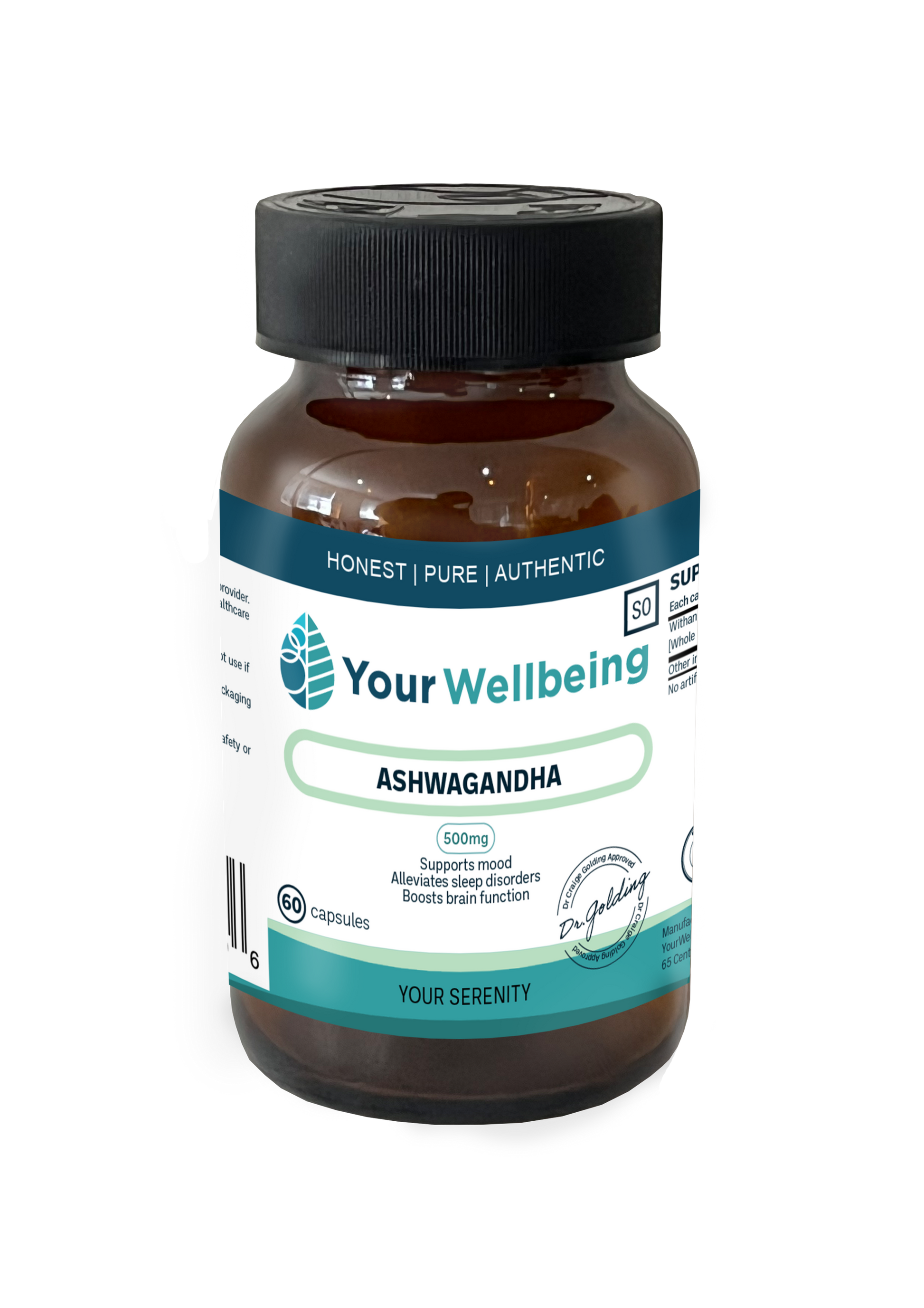 YOUR WELLBEING - Ashwagandha 60 Capsules | One Life Health
