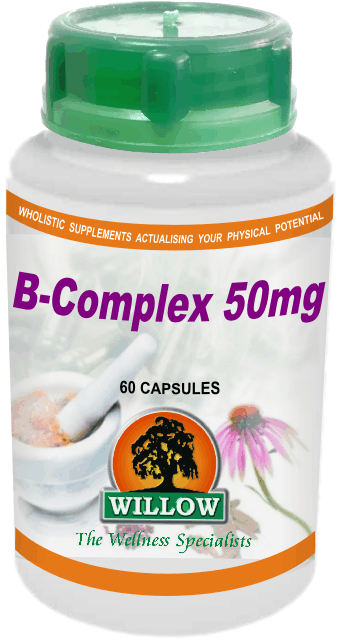 WILLOW - B-Complex 50mg - 60 Capsules | One Life Health