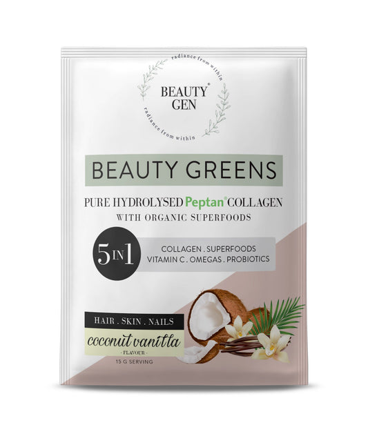 BEAUTY GREENS - Collagen Coconut Vanilla Sachets - 15g | One Life Health