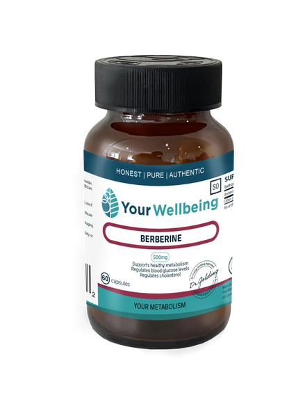 YOUR WELLBEING - Berberine HCL 95% 60 Capsules | One Life Health