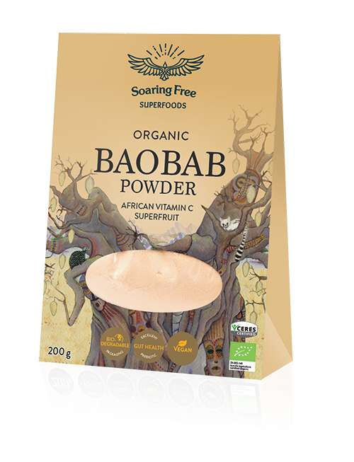 SOARING FREE SUPERFOODS - Baobab Powder, Organic 200g | One Life Health