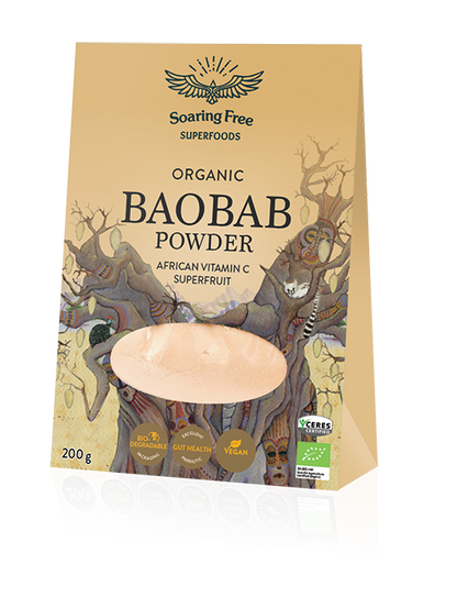 SOARING FREE SUPERFOODS - Baobab Powder, Organic 200g | One Life Health
