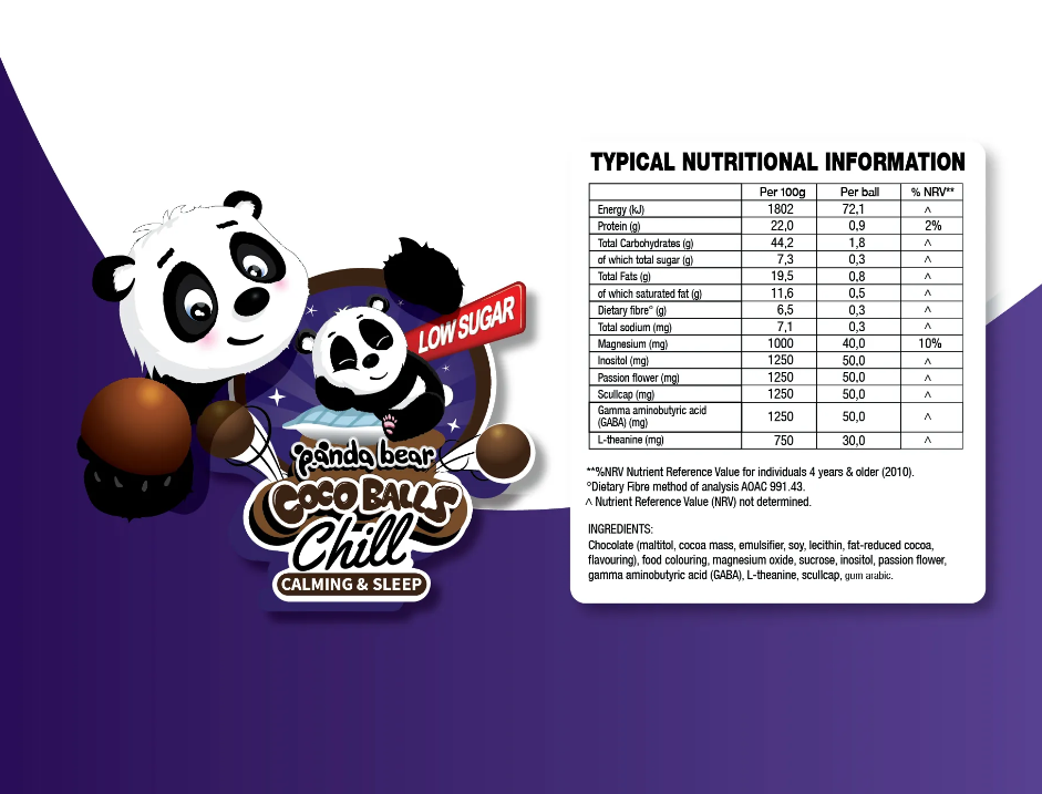 PANDA BEAR FOR KIDS - Chill Cocoballs 60 Servings | One Life Health