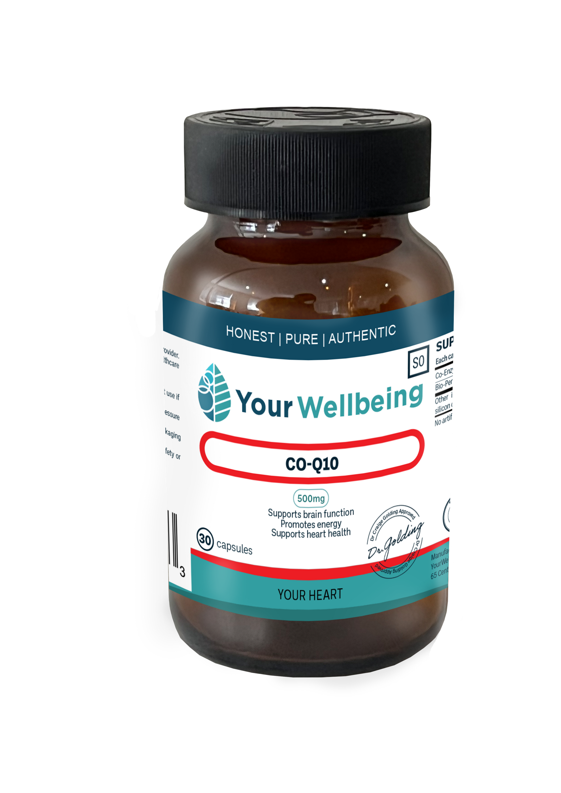 YOUR WELLBEING - Co-Enzyme Q10 30 Capsules | One Life Health