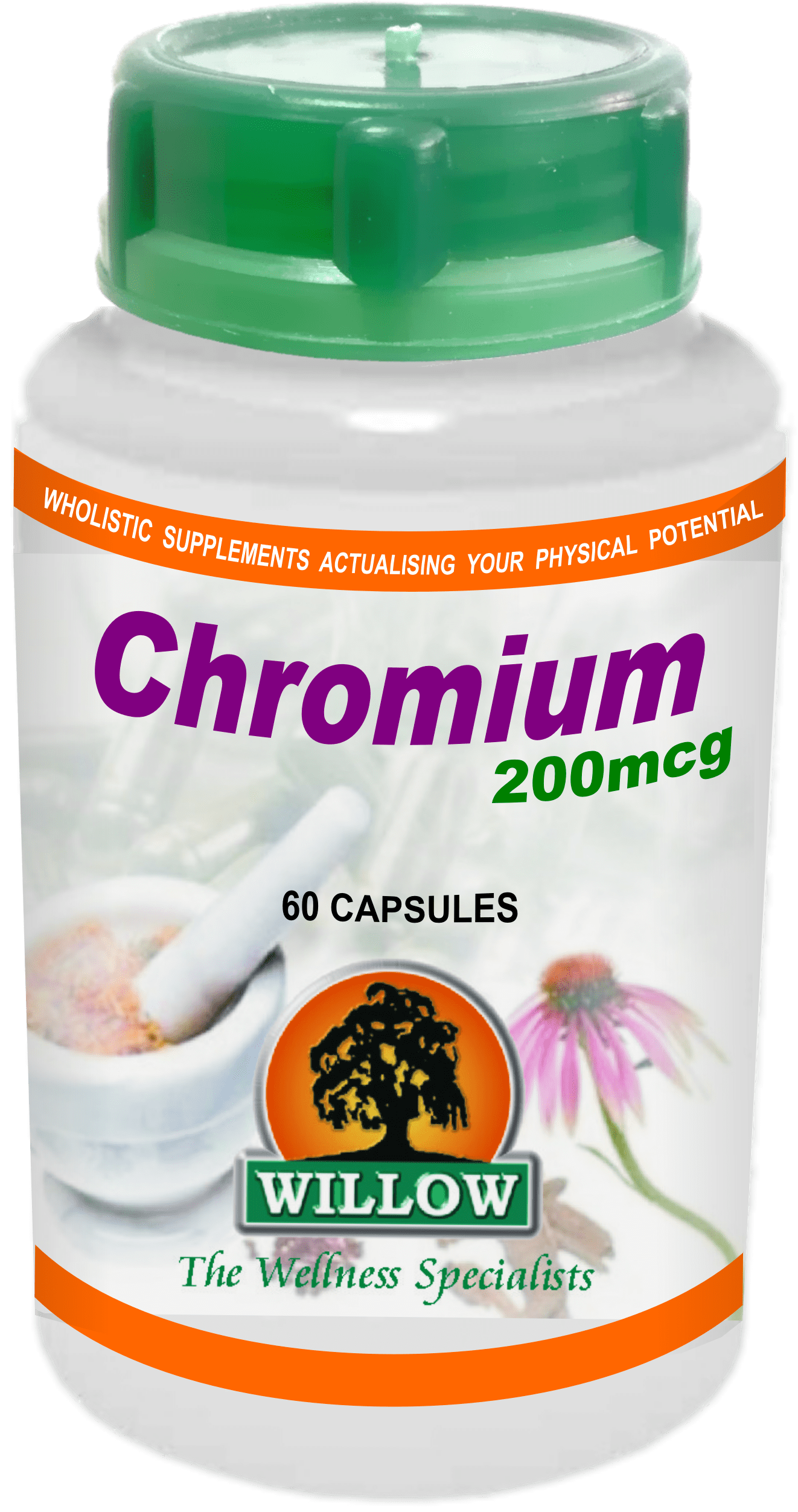 WILLOW - Chromium 200mcg - 60 Capsules | One Life Health