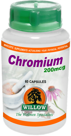 WILLOW - Chromium 200mcg - 60 Capsules