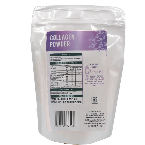 HEALTH CONNECTION WHOLEFOODS - Bovine Collagen Powder - 350g Bulk Pack | One Life Health