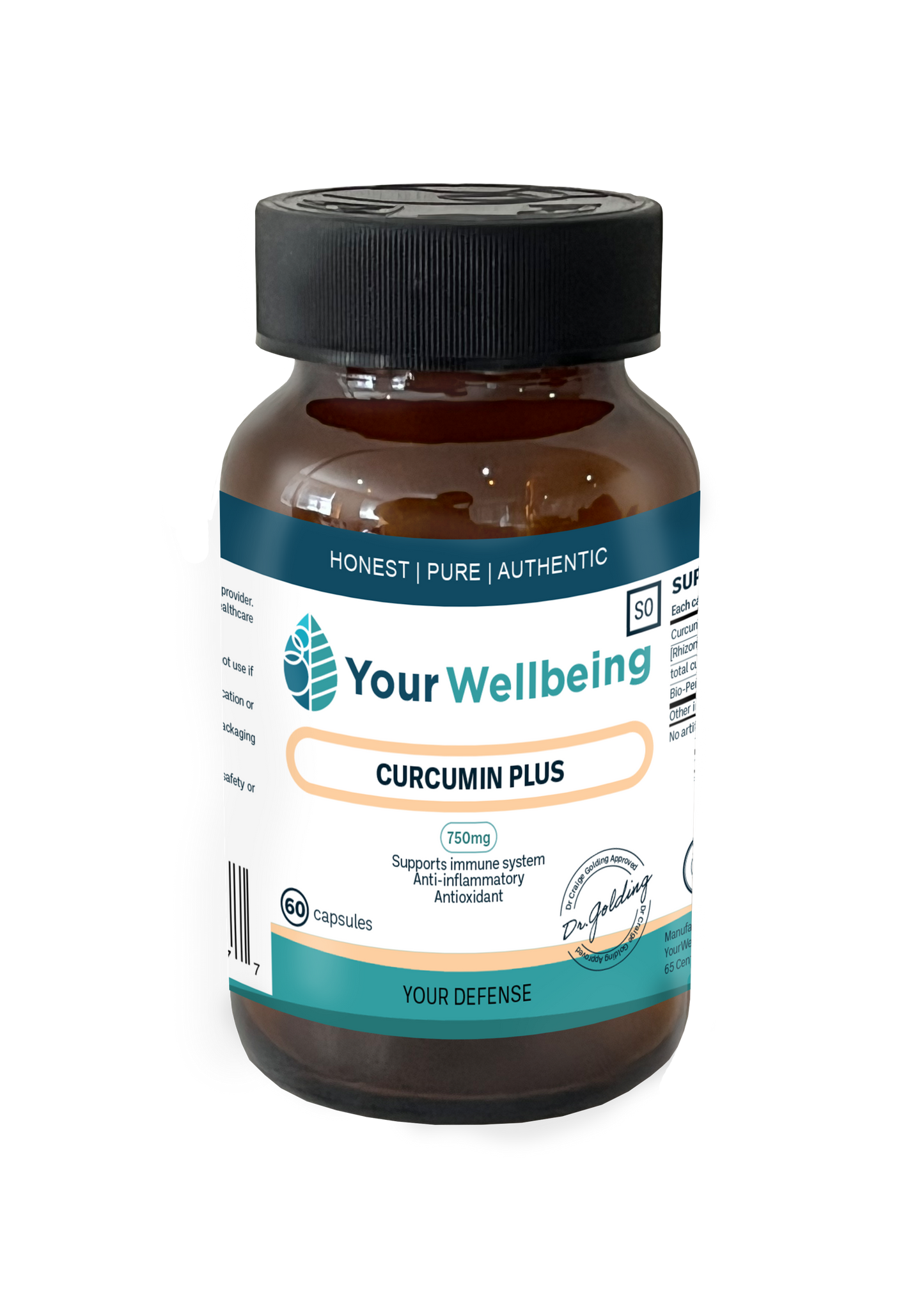 YOUR WELLBEING - Curcumin Plus 60 Capsules | One Life Health