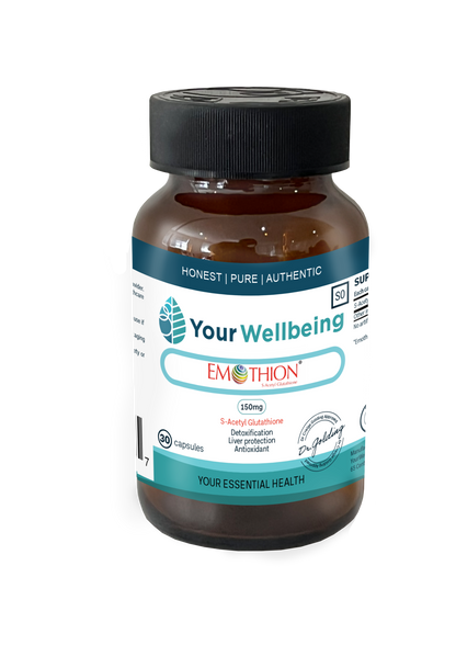 YOUR WELLBEING - Emotion (S-Acetyl Glutathione) 150mg 30 Capsules | One Life Health