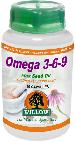 WILLOW - Flaxseed Omega 3-6-9 - 90 Softgels