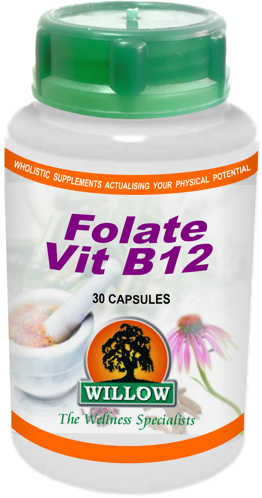 WILLOW - Folate-B12 - 30 Capsules | One Life Health
