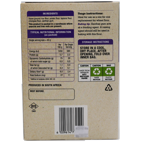 HEALTH CONNECTION WHOLEFOODS - Gluten-Free General Purpose Flour Mix - 1Kg | One Life Health