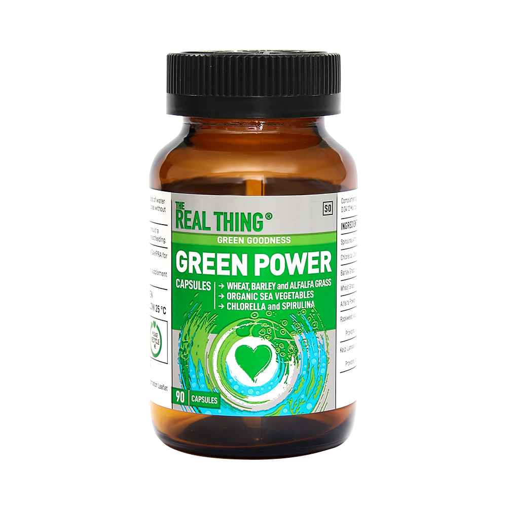 THE REAL THING FOOD SUPPLEMENTS - Green Power - 90 Capsules | One Life Health