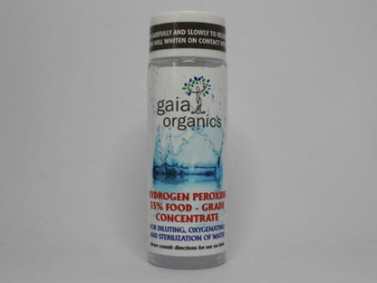 GAIA ORGANICS - Hydrogen Peroxide 35% Food Grade 75ml Dropper Bottle – Recycled Plastic | One Life Health
