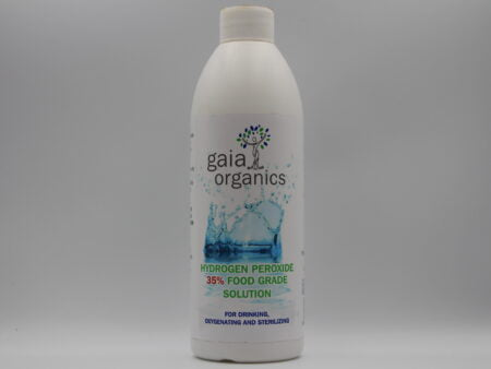 GAIA ORGANICS - Hydrogen Peroxide 35% Food Grade 500ml Dropper Bottle – Recycled Plastic | One Life Health