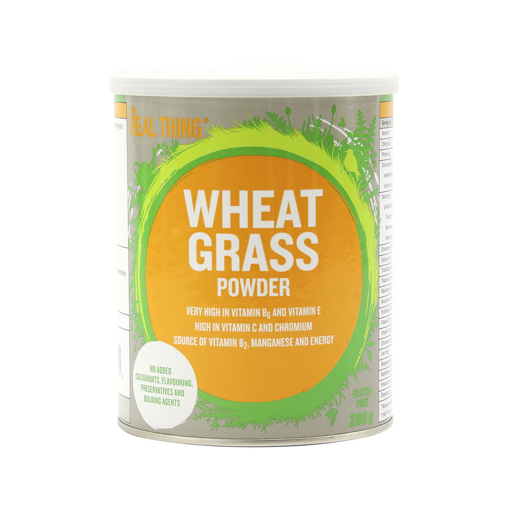 THE REAL THING FOOD SUPPLEMENTS - Wheat Grass Powder 200g | One Life Health