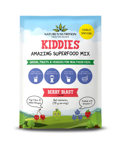 NATURE'S NUTRITION - Kiddies Superfoods Drink Mix Berry Blast Sachets | One Life Health