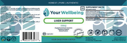 YOUR WELLBEING - Liver Support 60 Capsules | One Life Health
