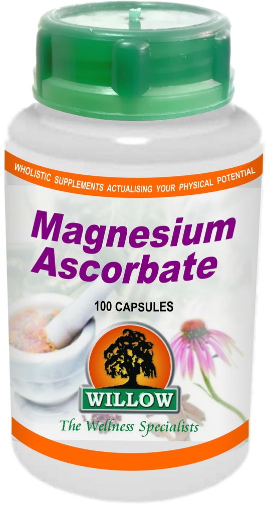 WILLOW - Magnesium Ascorbate - 100 Capsules | One Life Health