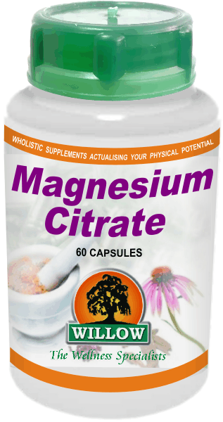 WILLOW - Magnesium Citrate - 60 Capsules | One Life Health