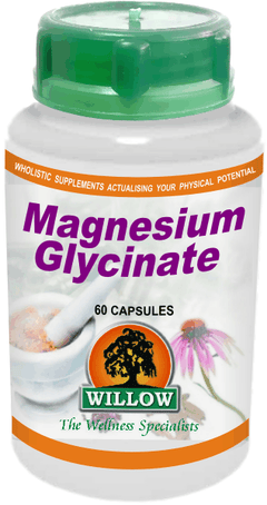 WILLOW - Magnesium Glycinate - 60 Capsules