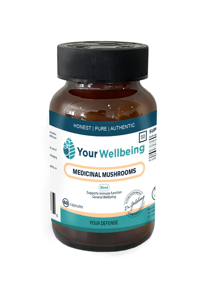 YOUR WELLBEING - Medicinal Mushrooms - 60 Capsules | One Life Health
