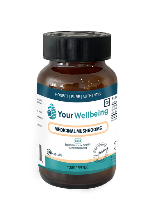 YOUR WELLBEING - Medicinal Mushrooms - 60 Capsules | One Life Health
