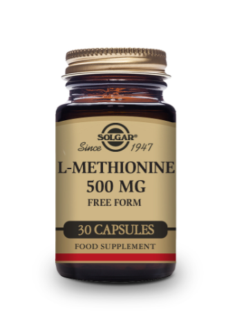 SOLGAR - L-Methionine 500mg – 30 Vegetable Capsules | One Life Health