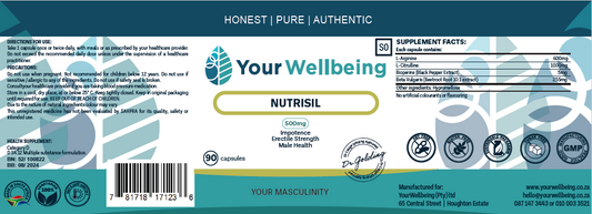 YOUR WELLBEING - Nutrisil 60 Capsules | One Life Health