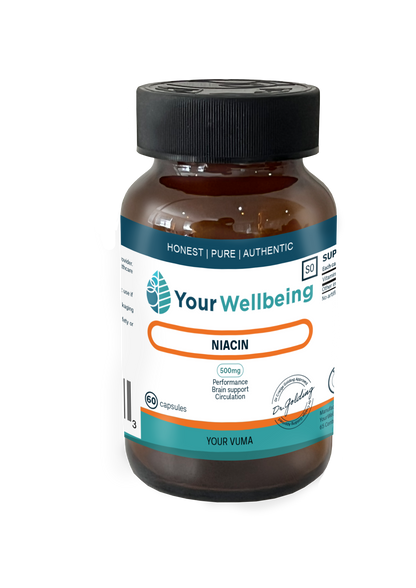 YOUR WELLBEING - Niacin 60 Capsules | One Life Health