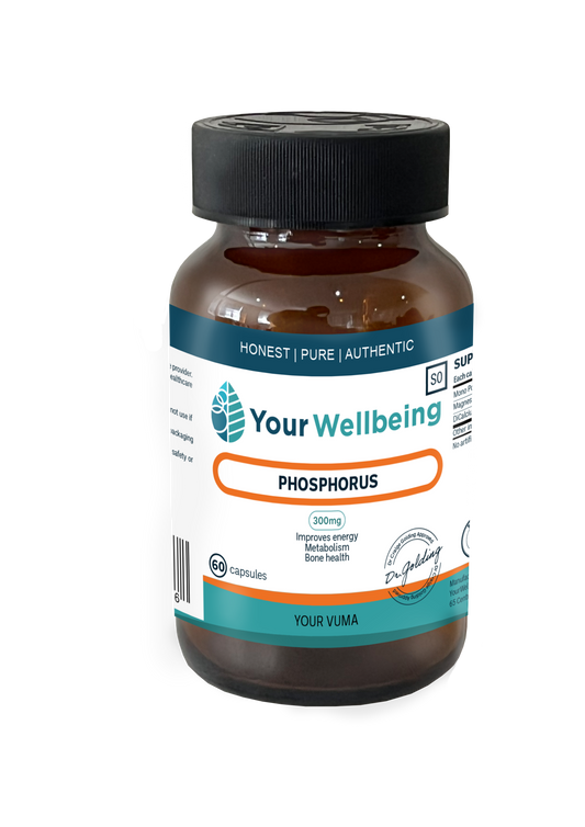 YOUR WELLBEING - Phosphorus Mineral 60 Capsules | One Life Health