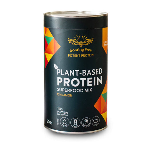 SOARING FREE SUPERFOODS - Plant-Based Protein Superfood Mix Cinnamon 500g | One Life Health