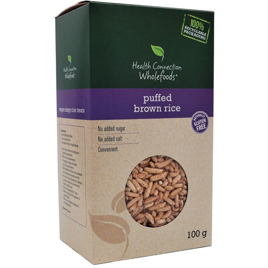 HEALTH CONNECTION WHOLEFOODS - Puffed Brown Rice - 100g | One Life Health