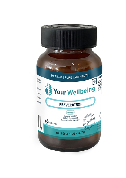 YOUR WELLBEING - Resveratrol 60 Capsules | One Life Health