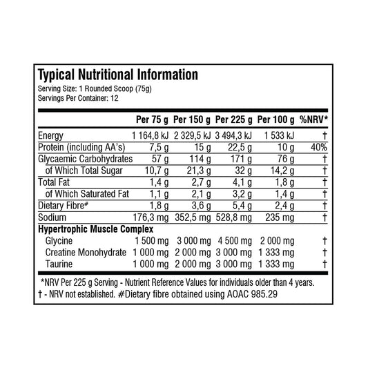 SSA CORE SERIES - Anabolic Muscle Stack - 908g - Banana Split | One Life Health