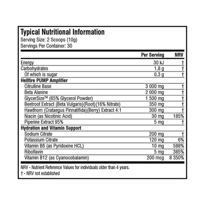 SSA ELITE SERIES - Hellfire Pump 300g | One Life Health
