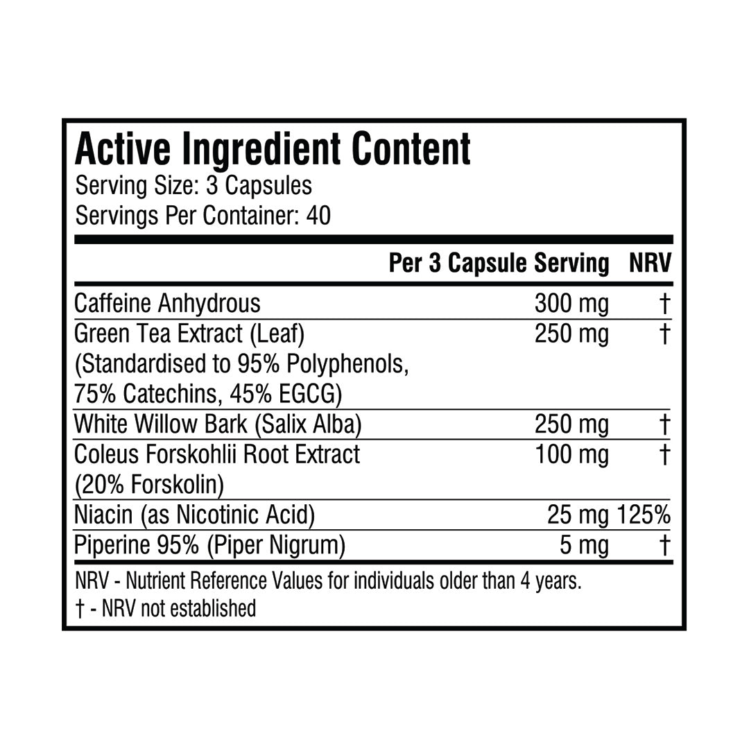 SSA CORE SERIES - Thermo Incinerate 120 Capsules | One Life Health