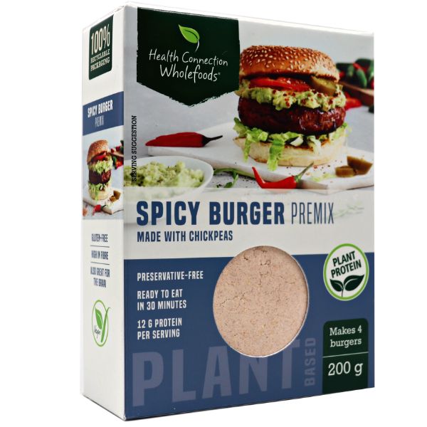 HEALTH CONNECTION WHOLEFOODS - Spicy Burger Premix - 200g | One Life Health