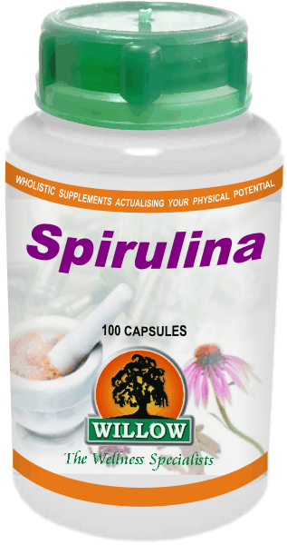WILLOW - Spirulina - 100 Capsules | One Life Health