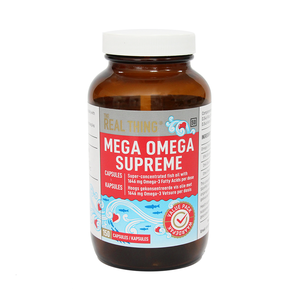 THE REAL THING FOOD SUPPLEMENTS - Mega Omega Supreme - 150 Capsules | One Life Health