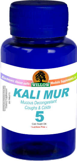 WILLOW - Kali Mur - Tissue salt #5 - 200 Tablets | One Life Health
