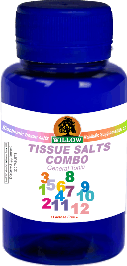 WILLOW - Tissue salt combo 1-12 - 200 Tablets | One Life Health