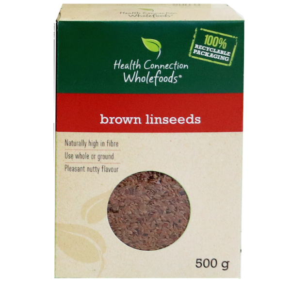 HEALTH CONNECTION WHOLEFOODS - Linseeds Brown - 500g (Flaxseed) | One Life Health