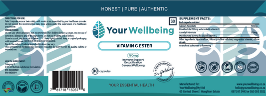 YOUR WELLBEING - Vitamin C Ester 90 Capsules | One Life Health